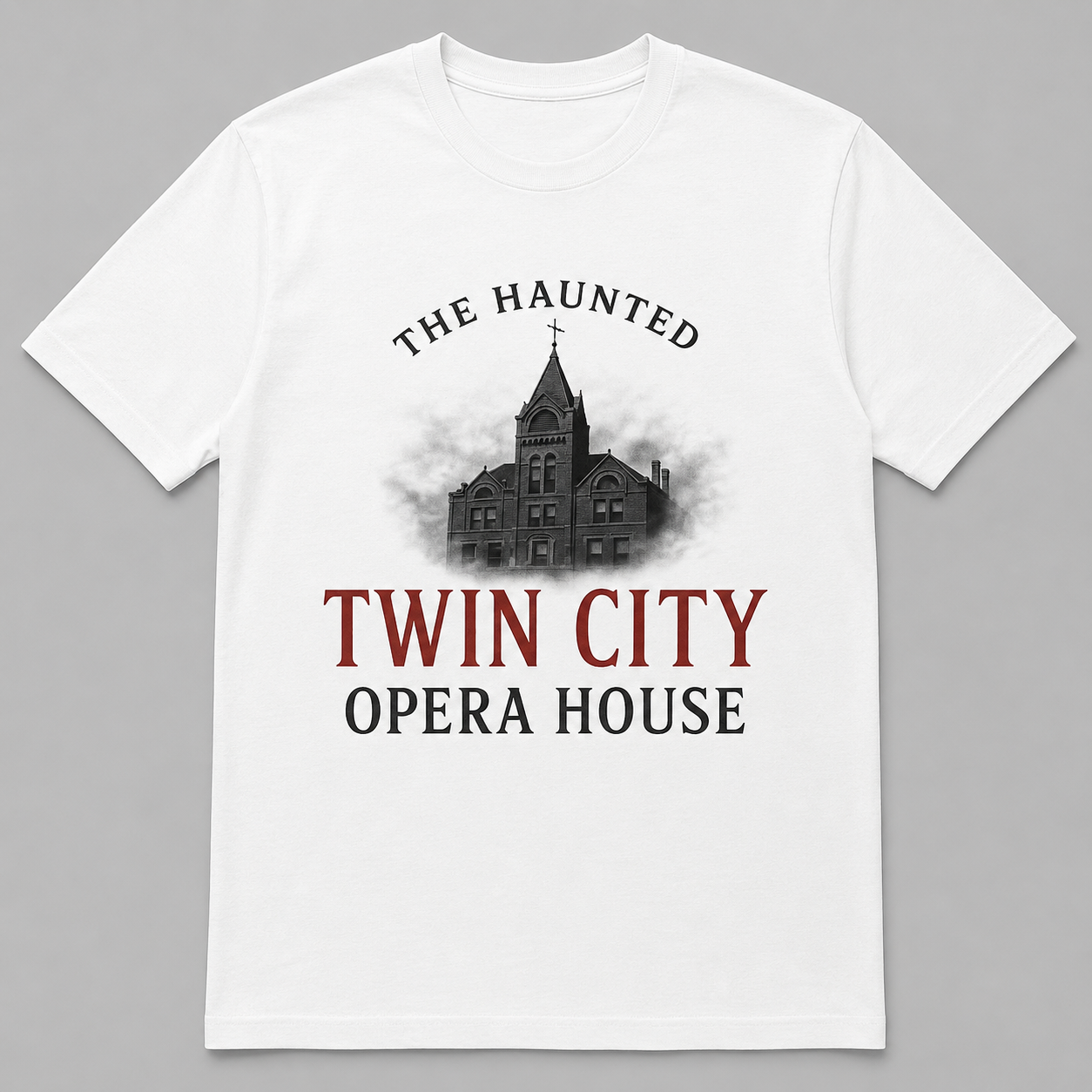 The Building Remembers - White T-Shirt front view
